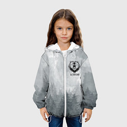 Куртка с капюшоном детская Лес мой храм - медведь русич, цвет: 3D-белый — фото 2