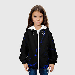 Куртка с капюшоном детская Color black blue, цвет: 3D-белый — фото 2