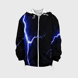 Куртка с капюшоном детская Lightning blue, цвет: 3D-белый