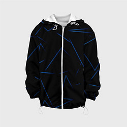 Куртка с капюшоном детская Color blue line, цвет: 3D-белый