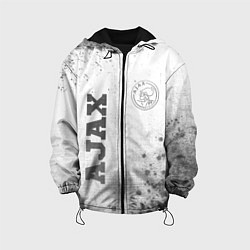 Куртка с капюшоном детская Ajax - white gradient вертикально, цвет: 3D-черный