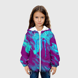 Куртка с капюшоном детская Monster energy неон, цвет: 3D-белый — фото 2