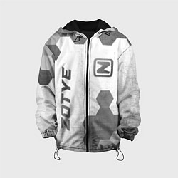 Куртка с капюшоном детская Zotye - white gradient вертикально, цвет: 3D-черный