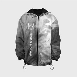Куртка с капюшоном детская Watch Dogs - grey gradient по-вертикали, цвет: 3D-черный