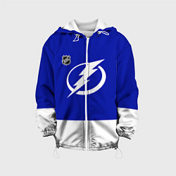 Куртка с капюшоном детская Тампа Бэй Лайтнинг хоккей, цвет: 3D-белый