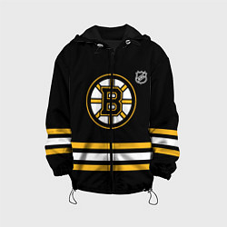 Куртка с капюшоном детская Бостон Брюинз хоккей, цвет: 3D-черный
