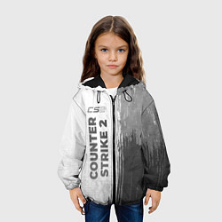 Куртка с капюшоном детская Counter Strike 2 - white gradient по-вертикали, цвет: 3D-черный — фото 2