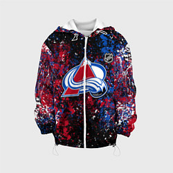 Куртка с капюшоном детская Colorado Avalanche NHL black, цвет: 3D-белый