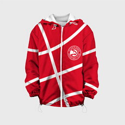Куртка с капюшоном детская Atlanta Hawks NBA team, цвет: 3D-белый