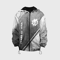 Куртка с капюшоном детская Gears of War - grey gradient вертикально, цвет: 3D-черный