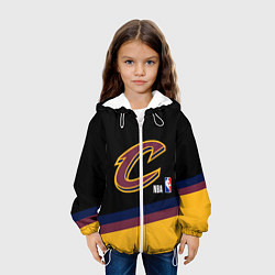 Куртка с капюшоном детская Cleveland Cavaliers NBA basketball, цвет: 3D-белый — фото 2