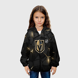 Куртка с капюшоном детская Вегас Голден Найтс - НХЛ хоккей, цвет: 3D-черный — фото 2