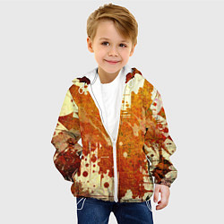 Куртка с капюшоном детская Абстракция - sunspot, цвет: 3D-белый — фото 2