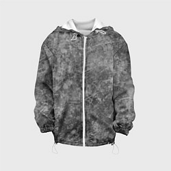 Куртка с капюшоном детская Абстракция - grey polished chip, цвет: 3D-белый