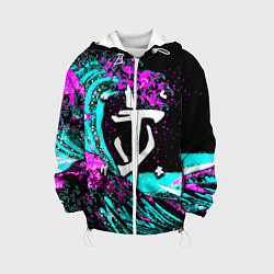 Детская куртка Doom самураи неоновая волна