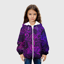Куртка с капюшоном детская Mixing colors, цвет: 3D-белый — фото 2