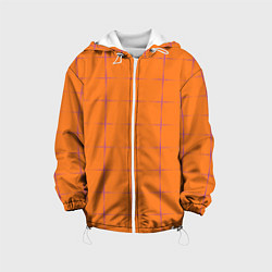 Куртка с капюшоном детская Color orange stripe, цвет: 3D-белый