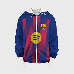 Куртка с капюшоном детская Барселона домашняя форма 2025 2026, цвет: 3D-белый