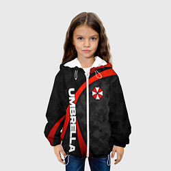 Куртка с капюшоном детская Umbrella - камуфляж, цвет: 3D-белый — фото 2
