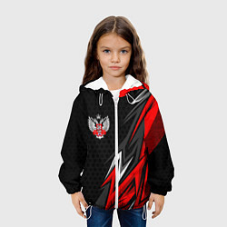 Куртка с капюшоном детская Федерация бокса - Россия, цвет: 3D-белый — фото 2