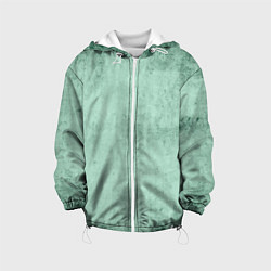 Куртка с капюшоном детская Текстура зелёный бетон, цвет: 3D-белый