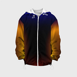 Куртка с капюшоном детская Color black red blue, цвет: 3D-белый