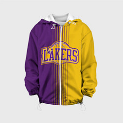 Куртка с капюшоном детская NBA Lakers LA, цвет: 3D-белый