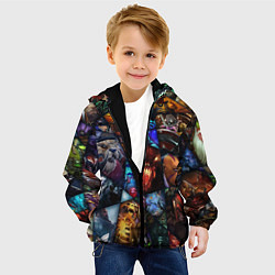 Куртка с капюшоном детская Dota 2: All Pick, цвет: 3D-черный — фото 2
