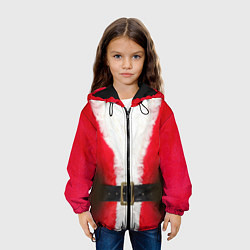 Куртка с капюшоном детская Дед мороз, цвет: 3D-черный — фото 2