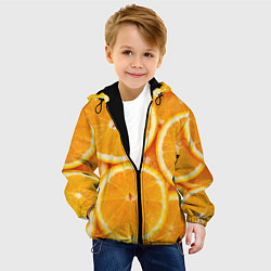 Куртка с капюшоном детская Апельсинчик, цвет: 3D-черный — фото 2