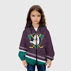 Куртка с капюшоном детская Anaheim Ducks Selanne, цвет: 3D-черный — фото 2