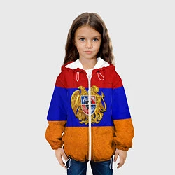Куртка с капюшоном детская Армения, цвет: 3D-белый — фото 2