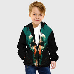 Куртка с капюшоном детская Star Trek: Skull, цвет: 3D-черный — фото 2