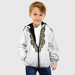 Куртка с капюшоном детская Вышивка 11, цвет: 3D-черный — фото 2