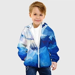 Куртка с капюшоном детская Абстракция, цвет: 3D-белый — фото 2