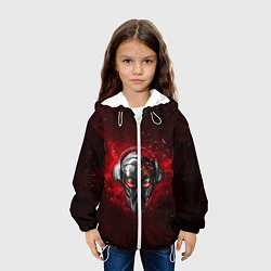 Куртка с капюшоном детская Pirate Station: Blood Face, цвет: 3D-белый — фото 2