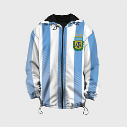 Куртка с капюшоном детская Сборная Аргентины: ЧМ-2018, цвет: 3D-черный