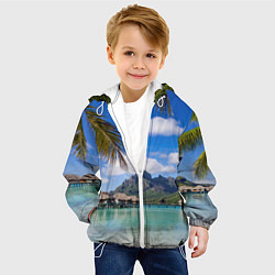 Куртка с капюшоном детская Бора-Бора, цвет: 3D-белый — фото 2