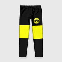 Леггинсы для девочки Borussia 2018 Black and Yellow, цвет: 3D-принт