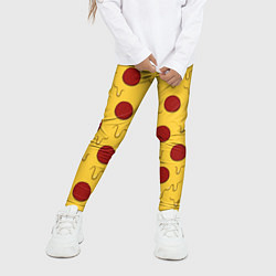 Леггинсы для девочки Рай пиццы, цвет: 3D-принт — фото 2