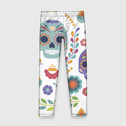 Леггинсы для девочки Мексиканские мотивы, цвет: 3D-принт