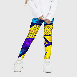 Леггинсы для девочки Bona Fide Одежда для фитнеса, цвет: 3D-принт — фото 2
