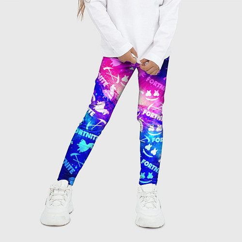 Детские легинсы FORTNITE&MARSMELLO COSMO / 3D-принт – фото 3