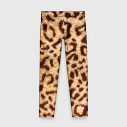 Леггинсы для девочки Леопард, цвет: 3D-принт