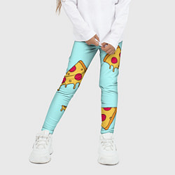 Леггинсы для девочки Ароматная пицца, цвет: 3D-принт — фото 2