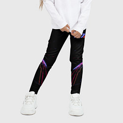 Леггинсы для девочки N7 Neon Style, цвет: 3D-принт — фото 2