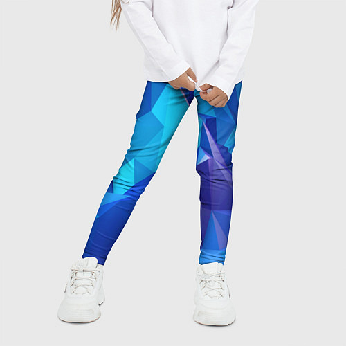 Детские легинсы NEON CRYSTALLS / 3D-принт – фото 3