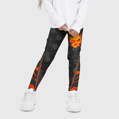 Детские легинсы CYBERPUNK 2077 SAMURAI КИБЕР / 3D-принт – фото 3