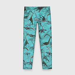 Леггинсы для девочки Лохнесский камуфляж, цвет: 3D-принт