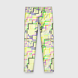 Леггинсы для девочки Geometric Color, цвет: 3D-принт